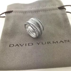 David Yurman Crossover diamond ring size 8